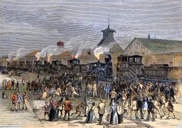 Großer Eisenbahnstreik im Jahr 1877, Blockade der Lokomotiven in Martinsburg, West Virginia