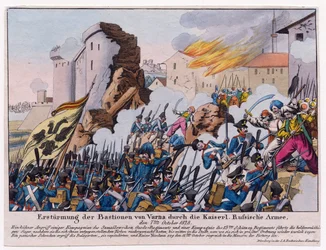 Russisch-Türkischer Krieg von 1828-1829 - Der Sturm auf die Bastionen von Varna durch die russische Armee im September 1828