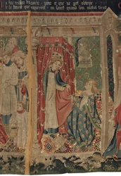 Geschichte von Saint Piat und Saint Eleuthère, Szene 11: Die Versuchungen des Heiligen Éleuthère