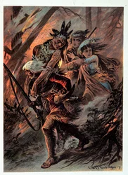 Illustration von „Lederstrumpf“ von F. Cooper