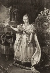 Isabella II. (1830-1904). Königin von Spanien (Gravur)