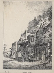 Arabisches Haus - Gravur von 1889 in „Histoire de l