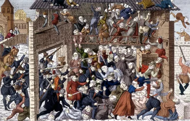 Massaker von Wassy (Vassy) am 1. März 1562 unter François I. von Lothringen, 2. Herzog von Guise (1519 - 1563)