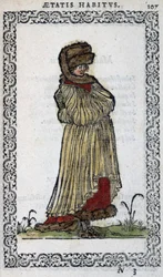 Moskowitische Frau - in Habits et effigies von Jean Sulperius