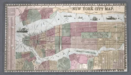 Stadtplan von New York, entnommen aus Phelps