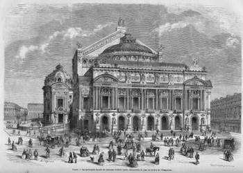 Oper Garnier im Jahr 1867.