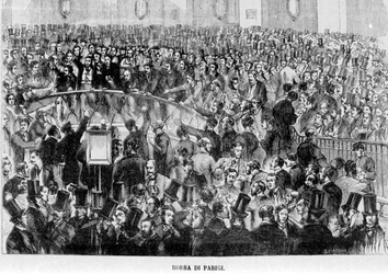 Pariser Börse (Korb) im Jahr 1870
