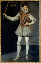 Ganzkörperporträt von Henri I de Lorraine, Herzog von Guise genannt le Scalafre