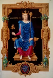 Ganzkörperporträt von Ludwig VIII., König von Frankreich, aus dem 