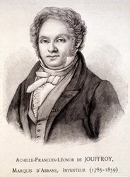 Porträt von Achille François Léonor de Jouffroy, Marquis d