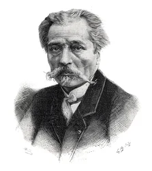 Porträt von Aime Millet, französischer Bildhauer, Graveur, Medailleur und Maler (1819-1891)
