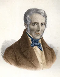 Porträt von Alessandro Manzoni, italienischer Schriftsteller (1785 - 1873)