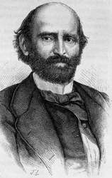Porträt von Alexandre Glais-Bizoin (1800 - 1877). Gravur aus dem späten 19. Jahrhundert in „Histoire de France“ von H. Martin