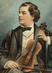 Porträt von August Wilhemj, deutscher Geiger (1845-1908)