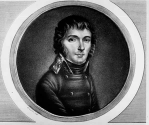 Porträt von Barthélemy Joubert, General der Armee von Italien. Gravur in 