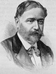 Porträt von De Chaudordy. Gravur des 19. Jahrhunderts