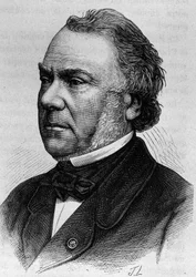 Porträt von Delangle. Gravur aus dem Ende des 19. Jahrhunderts in „Histoire de France“ von H. Martin