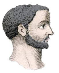 Porträt von Diokletian (Gaius Aurelius Valerius Diocletianus, 245-316), römischer Kaiser von 284 bis 305 (19. Jahrhundert)