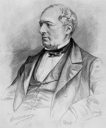 Porträt von Edouard Charton, Maler, gestorben 1890.