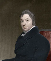 Porträt von Edward Jenner (1749-1823), englischer Arzt, Entdecker der Immunität gegen Pocken