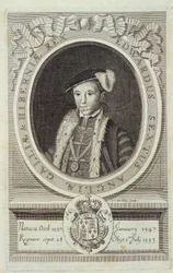 Porträt von Edward VI. in „Historia Reformationis Ecclesiae Anglicanae...“, Genf