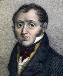 Porträt von Emmanuel de Las Cases (1766-1842), französischer Historiker - Gravur des 19. Jahrhunderts