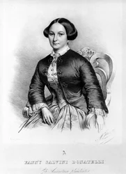 Porträt von Fanny Salvini Donatelli, Sängerin, die die erste Violetta in „La Traviata“ von Giuseppe Verdi im Jahr 1853 spielte.