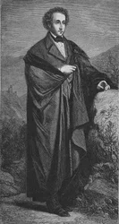 Porträt von Felix Mendelssohn-Bartholdy (1809-1847), deutscher Komponist.
