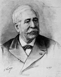 Porträt von Ferdinand de Lesseps (1805 - 1894).