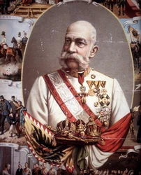 Porträt von Franz Joseph I (1830 -1916). Kaiser von Österreich und König von Ungarn. Chromolithographie des späten 19. Jahrhunderts