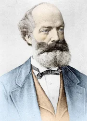 Porträt von Friedrich August Kekulé von Stradonitz, deutscher Chemiker (Darmstadt)