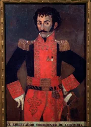 Porträt von General Santander, kolumbianischer Militär und Staatsmann