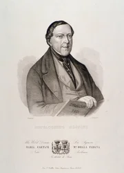 Porträt von Gioacchino Rossini (Gravur)