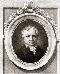 Porträt von Jean Honoré Fragonard, französischer Maler (1732 - 1806).