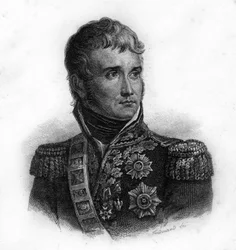 Porträt von Jean Lannes, Herzog von Montebello (1769-1809), Marschall von Frankreich, Radierung des 19. Jahrhunderts