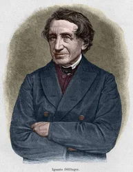 Porträt von Johann Joseph Ignaz von Döllinger (1799 - 1890), deutscher Priester und Professor der Kirchengeschichte. Gravur des 19. Jahrhunderts