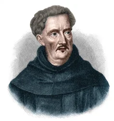 Porträt von Johann Ulrich Megerle, genannt Abraham a Sancta (Santa) Clara 1607-1680. Beliebter Prediger des österreichischen Barocks.