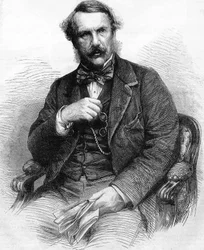 Porträt von John Laird Mair Lawrence, britischer Administrator (1811-1879). Gouverneur von Britisch-Indien; Gravur von 1864
