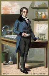 Porträt von Louis-Joseph Gay-Lussac (1778 - 1850), französischer Physiker und Chemiker. Chromolithographie des 19. Jahrhunderts