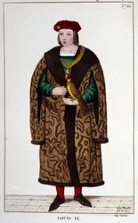 Porträt von Ludwig IX. oder Saint Louis (1214 - 1270)