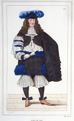 Porträt von Ludwig XIV. (1638 - 1715), König von Frankreich
