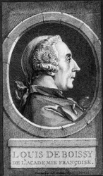 Porträt von Louis de Boissy von der Französischen Akademie - undatiert.