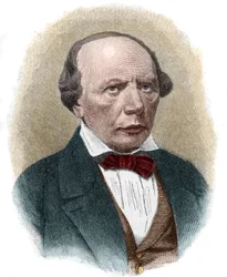 Porträt von Ludwig Uhland (1787-1862), deutscher romantischer Dichter