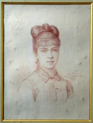 Porträt von Marie Alexandrine Henriette Dumas Davy de la Pailleterie genannt Colette (1860-1907), Tochter von Alexandre Dumas Jr. (1824-1895)
