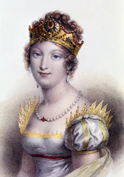 Porträt von Marie Louise, Herzogin von Parma, Kaiserin der Franzosen (Gravur)