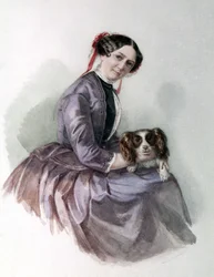 Porträt von Minna Wagner, Ehefrau von Richard Wagner, Wagner-Museum Bayreuth.