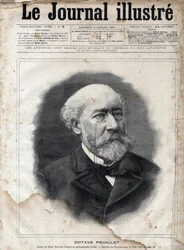 Porträt von Octave Feuillet (1821-1890), französischer Romanautor, Dramatiker und Akademiker - Gravur in „Le journal illustrious“ von 1891