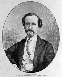 Porträt von Paolo Giacometti (1816-1882), italienischer Schriftsteller