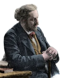 Porträt von Paul Jules Barbier (1825-1901) französischer Schriftsteller