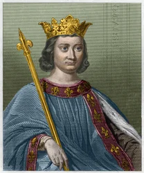 Porträt von Philipp IV genannt der Schöne, König von Frankreich - in „Histoire des Francais“ von Lavallee (Gravur)